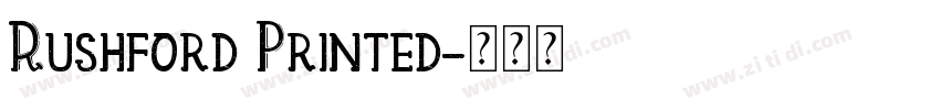 Rushford Printed字体转换
